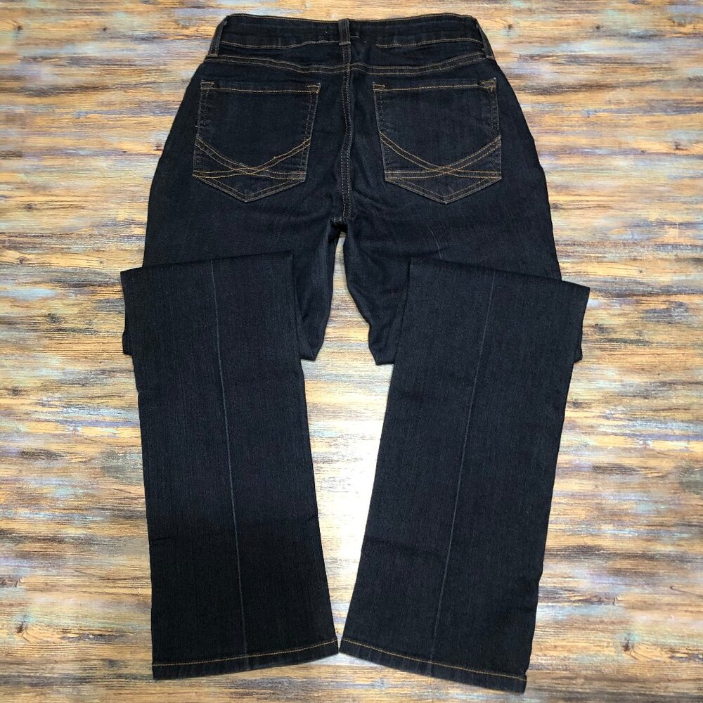 NYDJ Not Your Daughters Jeans Straight Low Rise Blue Womens Size 2P Petite
